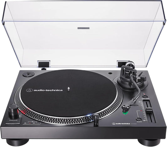 Audio-Technica AT-LP120XUSB-BK Direct-Drive Turntable (Analog & USB), Fully Manual, Hi-Fi, 3 Speed, Convert Vinyl to Digital, Anti-Skate and Variable Pitch Control, Black