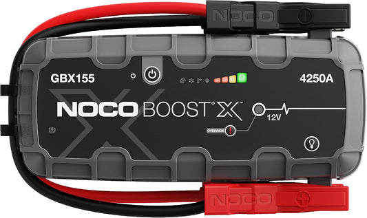 Boost Noco X Gbx155: 4250A UltraSafe Jump Starter – 12V Lithium Battery Booster Pack, Portable Jump Box, Power Bank & Jumper Cables - for 10.0L Gas and 8.0L Diesel Engines