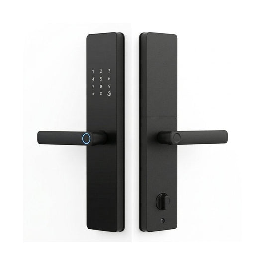 Smart Door Handle Lock with Fingerprint, Keypad & App Control